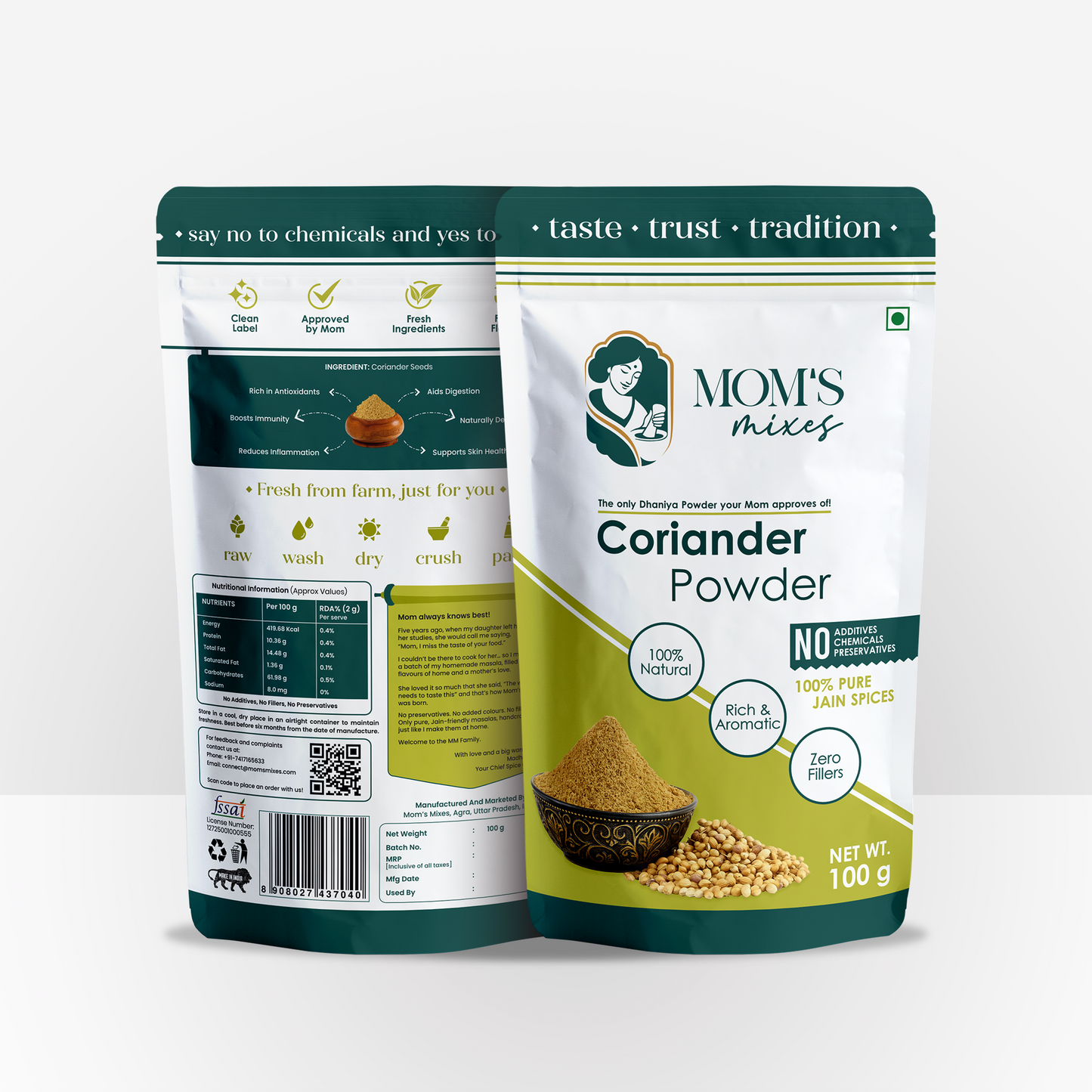 Mom's Mixes Clean Combo – Turmeric & Coriander