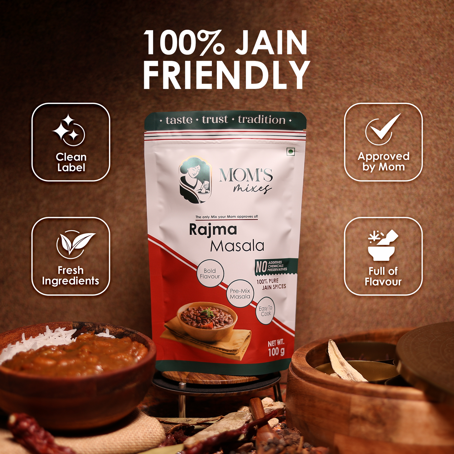 Mom's Mixes Punjabi Style Combo – Rajma & Chole