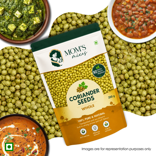 Mom’s Mixes Coriander Seeds | Rich in essential oils | 100% Pure Whole Coriander