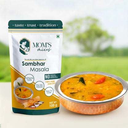 Mom's Mixes Sambhar Masala | Complete Pre-Mix for Homestyle Sambhar