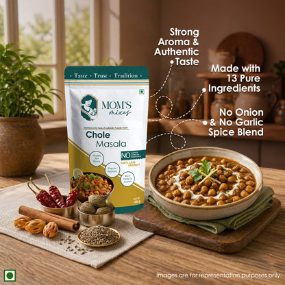 Mom’s Mixes 5 in 1 Festive Box | Magic Mix + Sambhar + Rajma + Chole + Garam | Ready-to-Mix Jain Spice Blends | 100g Each