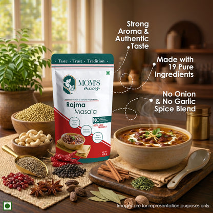 Mom’s Mixes 5 in 1 Festive Box | Magic Mix + Sambhar + Rajma + Chole + Garam | Ready-to-Mix Jain Spice Blends | 100g Each