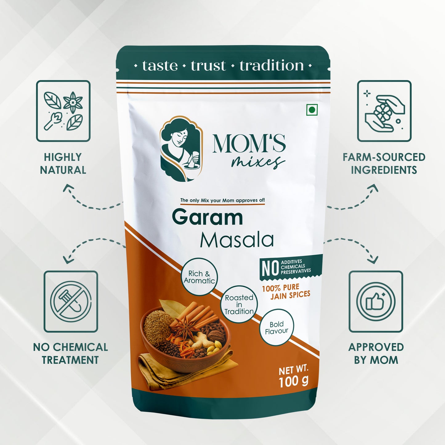 Mom’s Mixes Essential Combo – Everyday Indian Cooking Essentials for Clean, Homestyle Meals