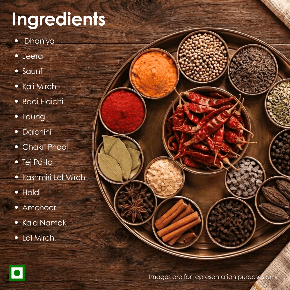 Mom’s Mixes Kitchen King Masala | No Onion No Garlic | For Tasty Meals & Sabzis | 100% Jain Spices