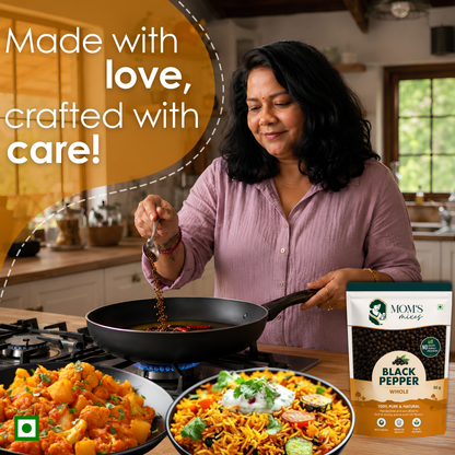Mom’s Mixes Black Pepper | High Piperine | 100% Pure Whole Black Pepper
