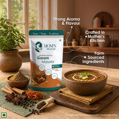 Mom's Mixes Garam Masala | Authentic Blend Made with Premium Whole Spices