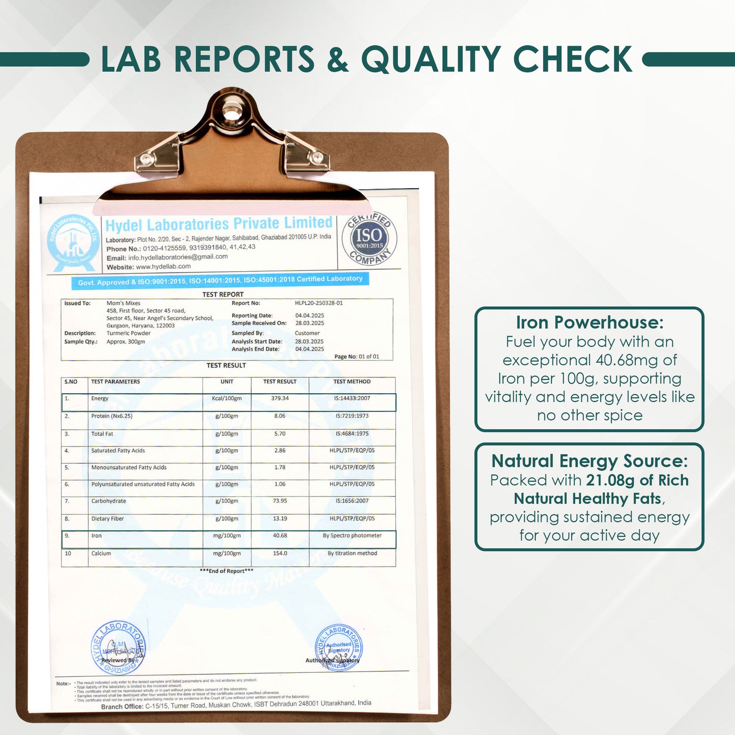 Turmeric Powder – High Curcumin 3.42% Pure Haldi
