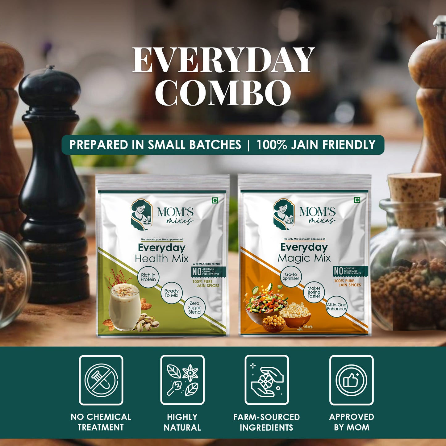 Try It Yourself Trial Kit | 8 Clean Spices by Mom’s Mixes | 80g