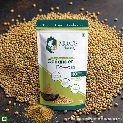Mom's Mixes Coriander Powder | Fresh & Aromatic Dhaniya