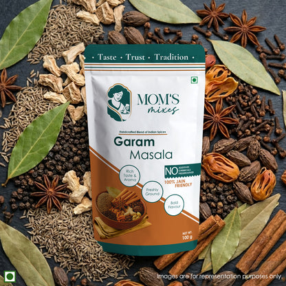 Mom's Mixes Garam Masala | Authentic Blend Made with Premium Whole Spices