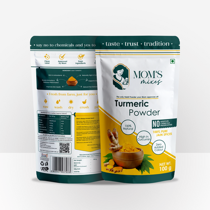 Mom's Mixes Turmeric Powder | High Curcumin | 100% Pure Haldi
