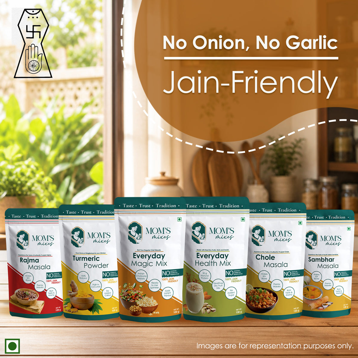 Mom's Mixes Garam Masala | Authentic Blend Made with Premium Whole Spices