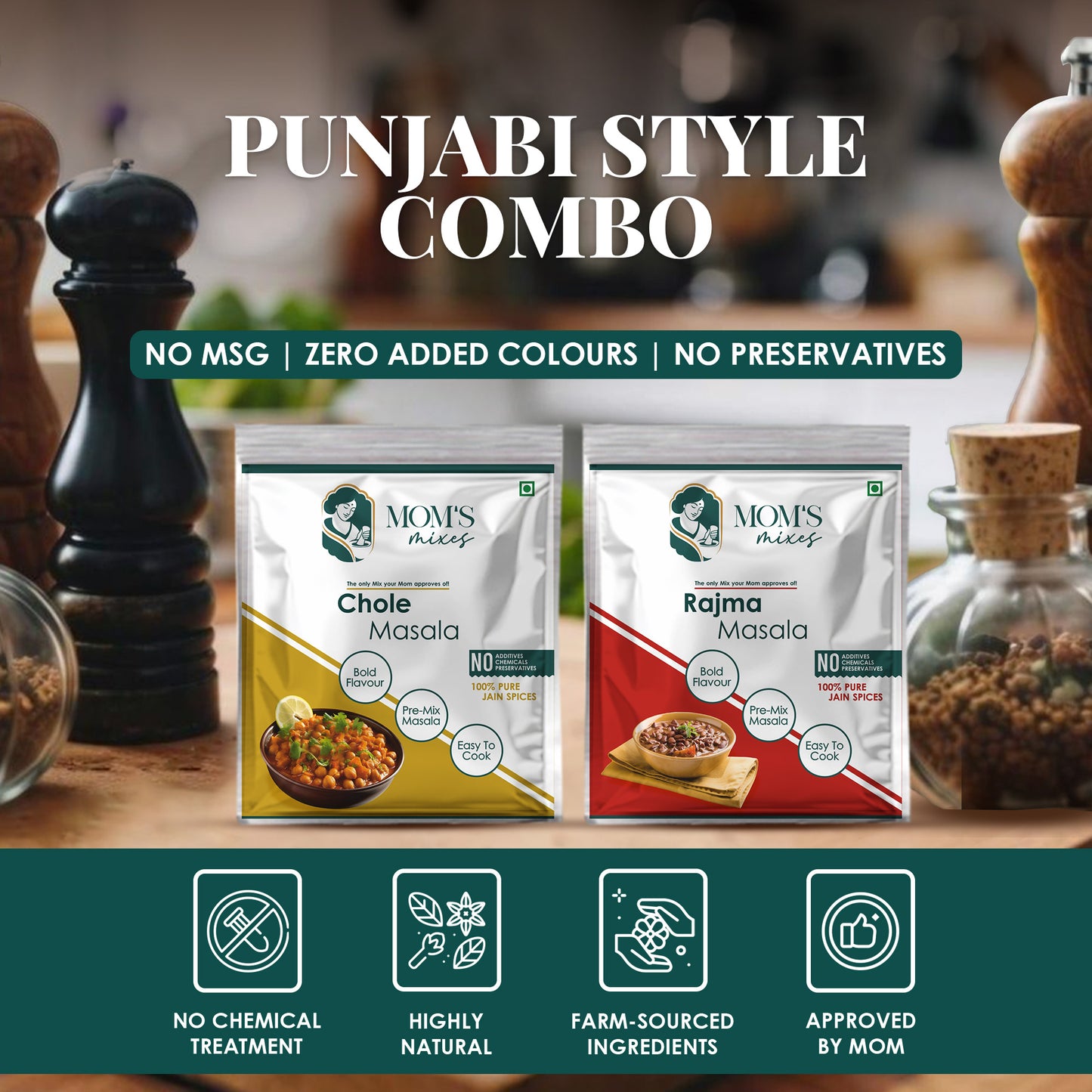 Try It Yourself Trial Kit | 8 Clean Spices by Mom’s Mixes | 80g