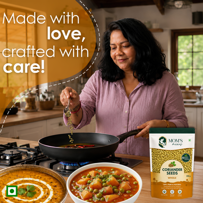 Mom’s Mixes Coriander Seeds | Rich in essential oils | 100% Pure Whole Coriander