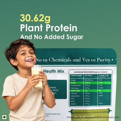 Mom's Mixes Everyday Health Mix | Protein-Rich Dry Fruit Blend | 30.62 g Protein | No Added Sugar