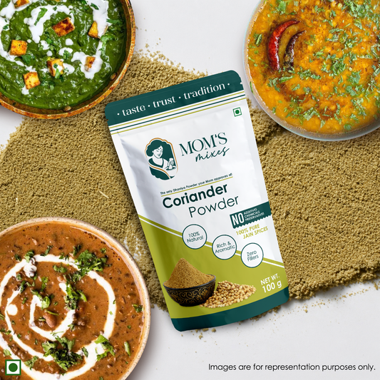 Mom's Mixes Coriander Powder | Fresh & Aromatic Dhaniya