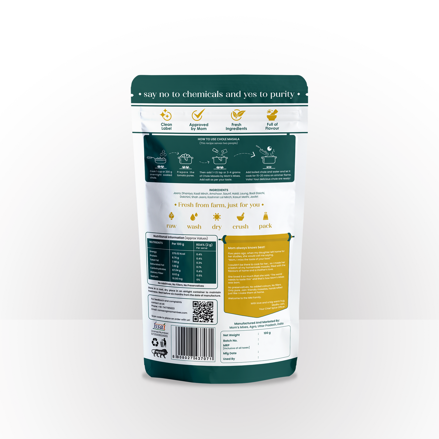 Chole Masala | Complete Pre-Mix for Authentic Chole