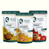Mom's Mixes Shark Approved Combo | Chole Masala, Rajma Masala & Sambhar Masala | Ready-to-Cook Jain Premix Masalas | Just Add Salt | 3 x 100g