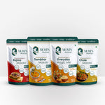 Mom’s Mixes 4 in 1 Combo Pack | Magic Mix + Sambhar + Rajma + Chole | Ready-to-Mix Jain Spice Blends | 100g Each