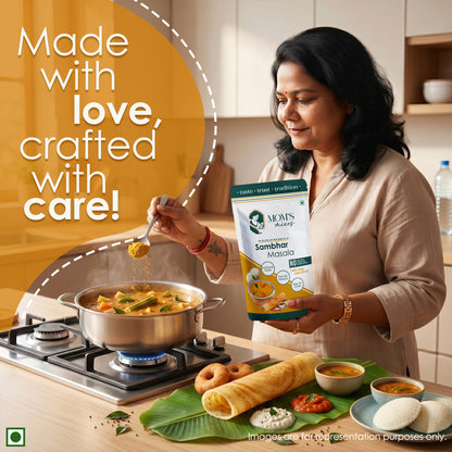 Mom's Mixes Sambhar Masala | Complete Pre-Mix for Homestyle Sambhar