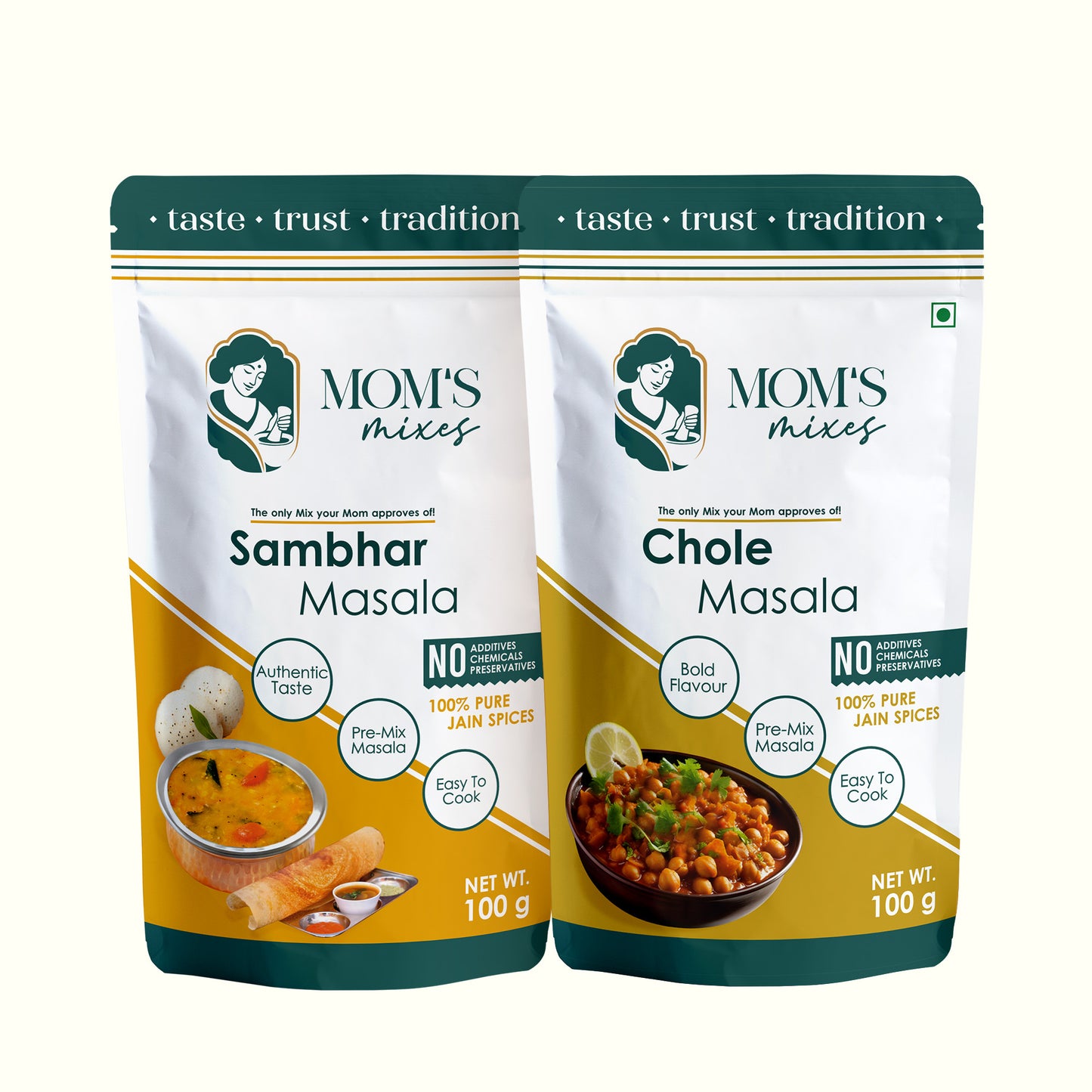 Mom's Mixes Chole Masala | Complete Pre-Mix for Authentic Chole